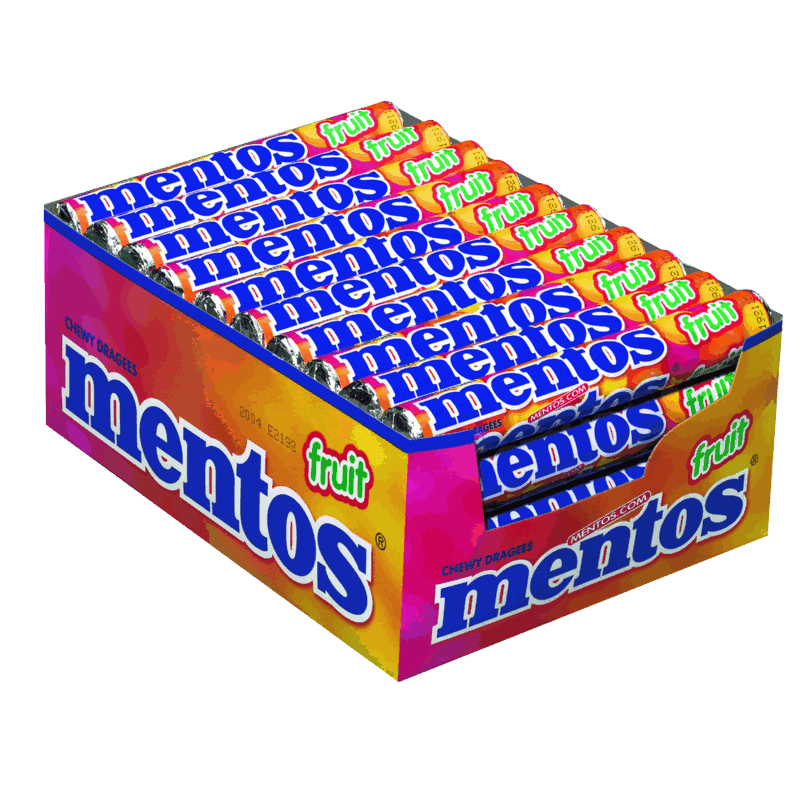 candytoys.ch Mentos  Fruit  40 Stück im Karton candytoys.ch Switzerland
