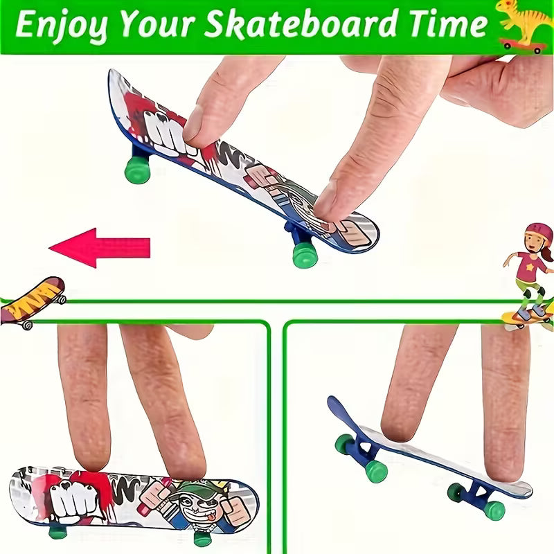 candytoys.ch Mini-Finger-Skateboards - Lustige Desktop-Spielzeuge zur Entspannung 1 Stück