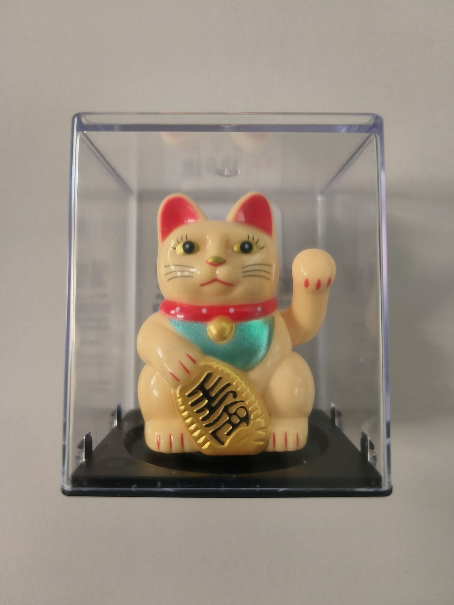 candytoys.ch Mini Kunsthandwerk, Solar-Miniatur-Glückskatze mit Solar