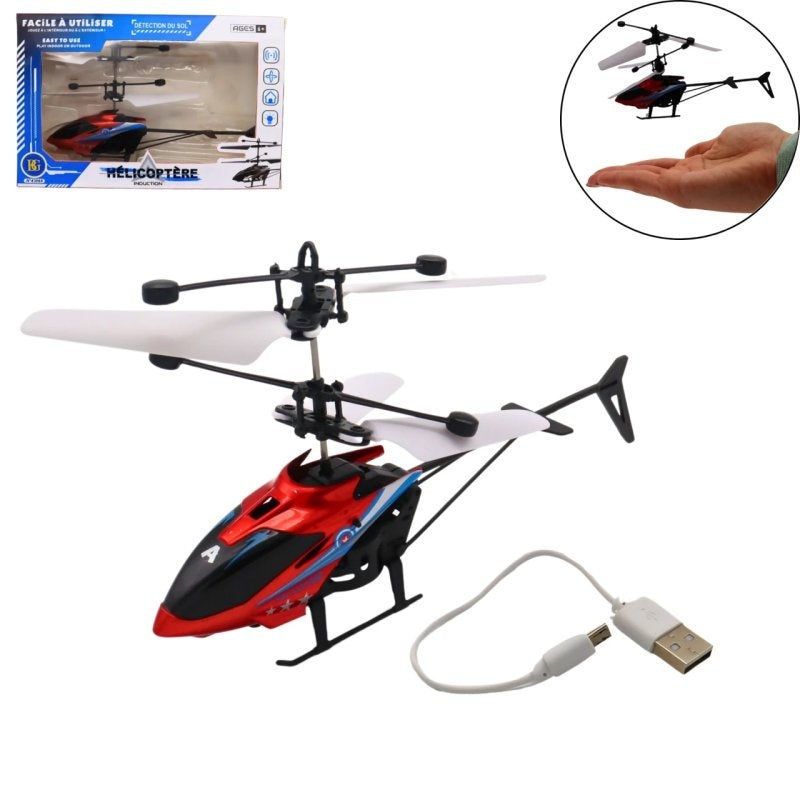 candytoys.ch 🚁 Mini R/C Helikopter mit Bewegungssensor – ca. 19 cm – in 3 coolen Farben! 🌈