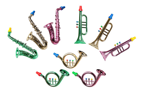 candytoys.ch Musikinstrumente 3 fach sortiert metallisiert deutsche Herstellung candytoys.ch Switzerland