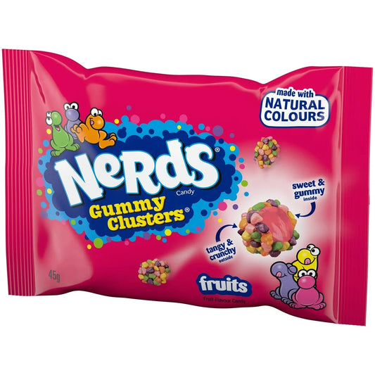 candytoys.ch Nerds Gummy Clusters Früchte (20 x 45g) - USA Import