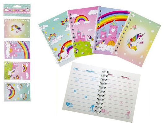 candytoys.ch Notizbuch Einhorn ca 40 Blatt 4-fach sortiert ca 10,5x7,5cm liniert candytoys.ch Switzerland