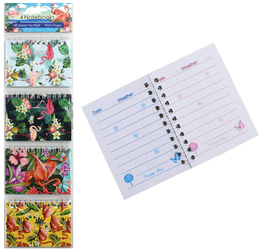 candytoys.ch Notizbuch Flamingo 4-fach sortiert - ca 10,5x7,5cm candytoys.ch Switzerland