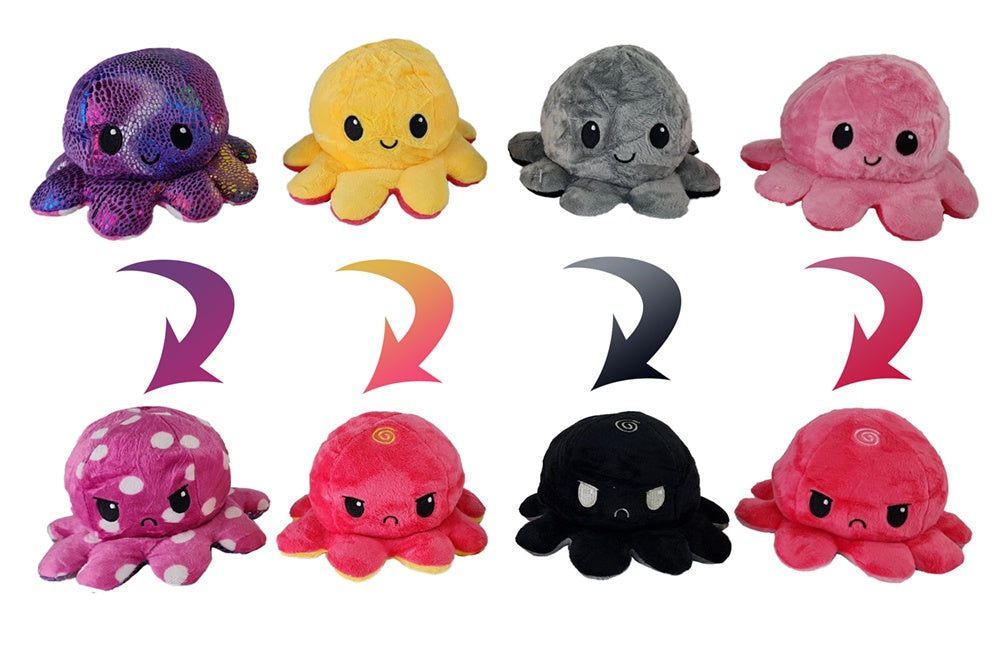 candytoys.ch Oktopus Flip Wendetier umkrempelbar ca 15x10 cm