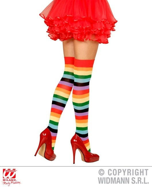 candytoys.ch Overknee Strümpfe regenbogenfarbig Einheitsgröße candytoys.ch Switzerland