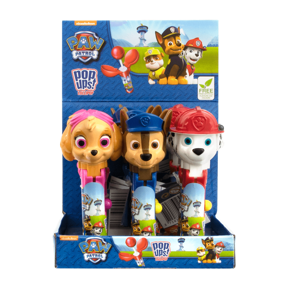 candytoys.ch Paw Patrol Pop ups Lollipop 12 Stück im Karton candytoys.ch Switzerland