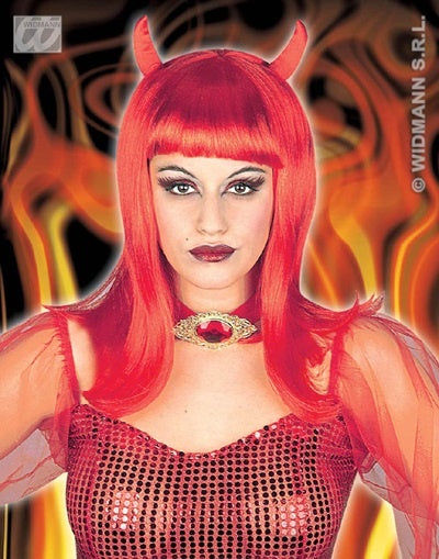 candytoys.ch Perücke - Devilicia Teufelin rot mit Hörnern candytoys.ch Switzerland