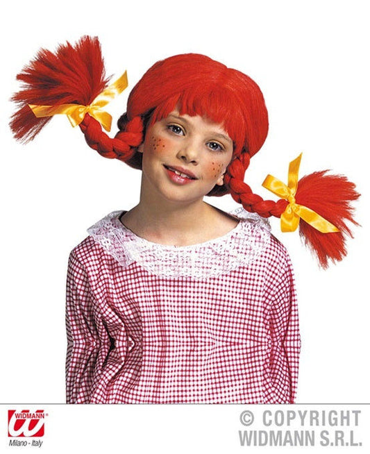 candytoys.ch Perücke - freches Mädchen orange Zöpfe für Kinder candytoys.ch Switzerland