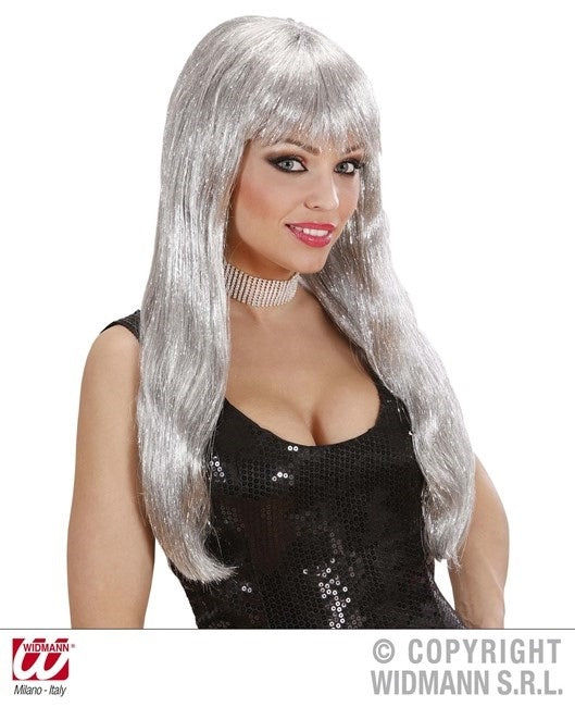 candytoys.ch Perücke Glitzy Glamour silber - in Box ca 21x19x3,5cm candytoys.ch Switzerland