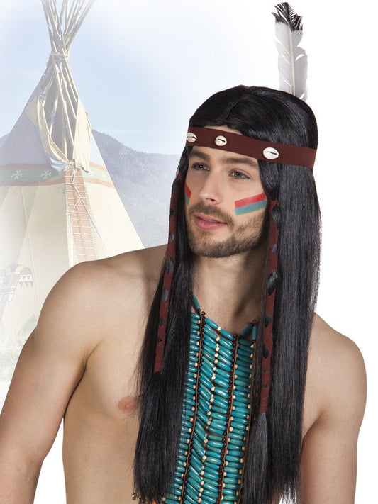 candytoys.ch Perücke Indianer mit Haarband und Feder candytoys.ch Switzerland