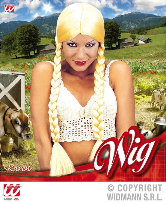 candytoys.ch Perücke Karen Zöpfe blond candytoys.ch Switzerland