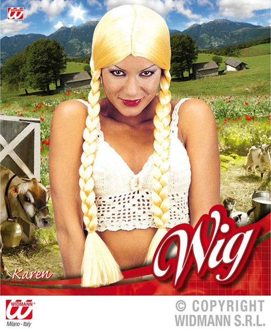 candytoys.ch Perücke Karen Zöpfe blond candytoys.ch Switzerland
