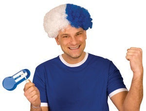 candytoys.ch Perücke Perücke Afro blau/weiß candytoys.ch Switzerland