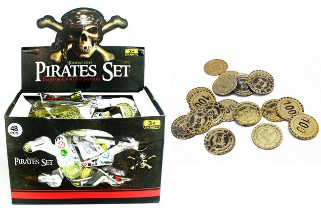 candytoys.ch Piratenmünzen gold 20 Stück - ca 30 mm candytoys.ch Switzerland