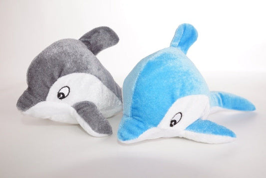 candytoys.ch Plüsch Delfin Velvet, blau und grau, 2-fach sortiert, 25 cm candytoys.ch Switzerland