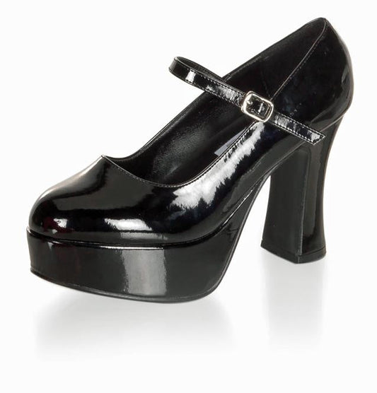 candytoys.ch Plateau-Pumps, schwarz, Gr. 39 Obermaterial: 100% Polyurethan - Absatzhöhe ca 10,2 cm candytoys.ch Switzerland