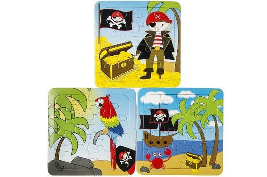 candytoys.ch Puzzle Papierpuzzle Pirat 3 fach sortiert - ca 13,5x13cm candytoys.ch Switzerland