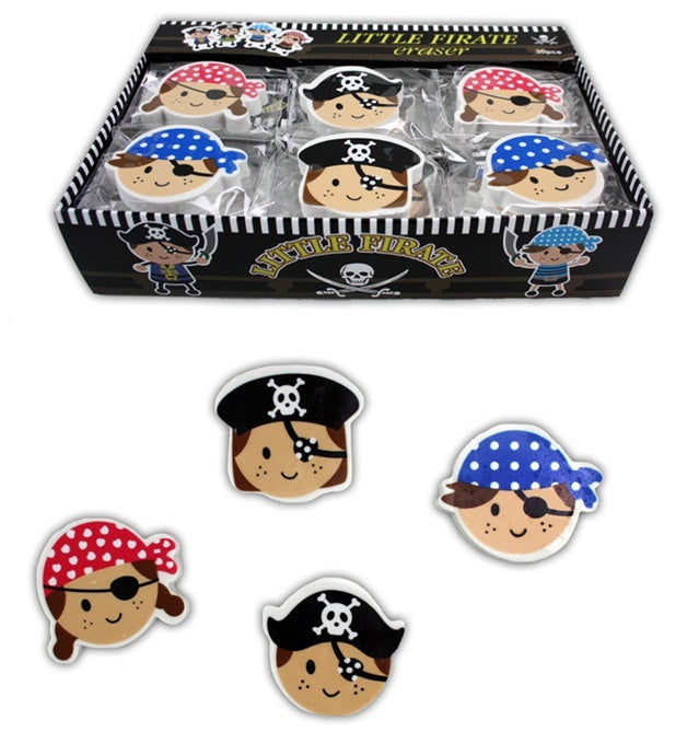 candytoys.ch Radiergummi mit Piratenmotiv 4-fach sortiert - ca 4-5cm candytoys.ch Switzerland