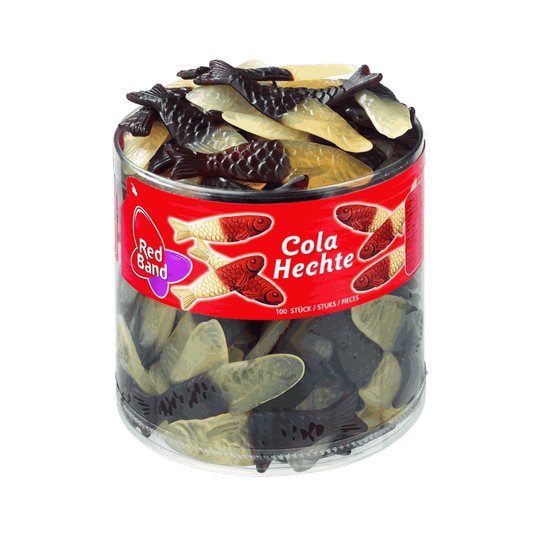 candytoys.ch Red Band  Cola Hechte  100 Stück in der Dose candytoys.ch Switzerland