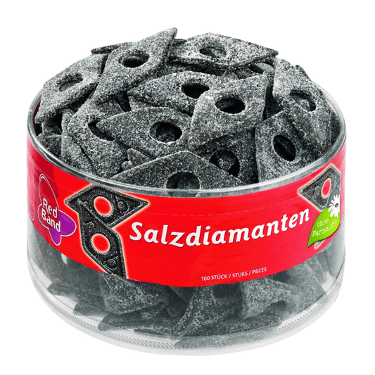 candytoys.ch Red Band  Salzdiamanten  100 Stück in der Dose candytoys.ch Switzerland