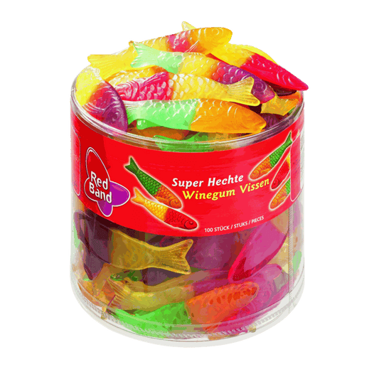 candytoys.ch Red Band  Super Hechte  100 Stück in der Dose candytoys.ch Switzerland
