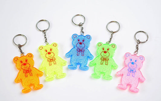 candytoys.ch Reflektorbär an Schlüsselanhänger ca 7,5cm