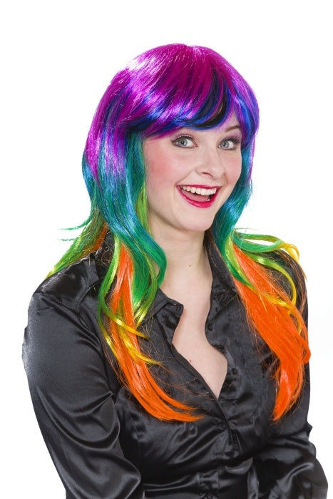 candytoys.ch Regenbogen: Langhaarperücke, bunt candytoys.ch Switzerland