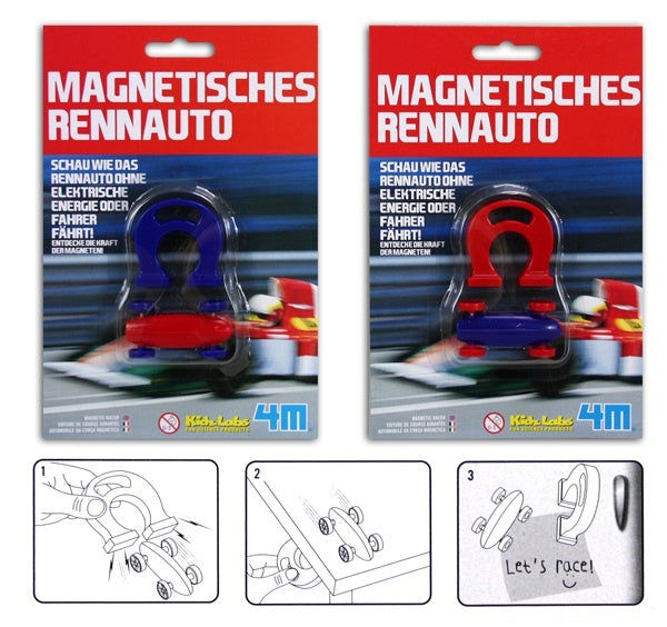 candytoys.ch Rennauto magnetisch 2-fach sortiert auf Karte ca 19,5x13cm 'Lernspielzeug' candytoys.ch Switzerland