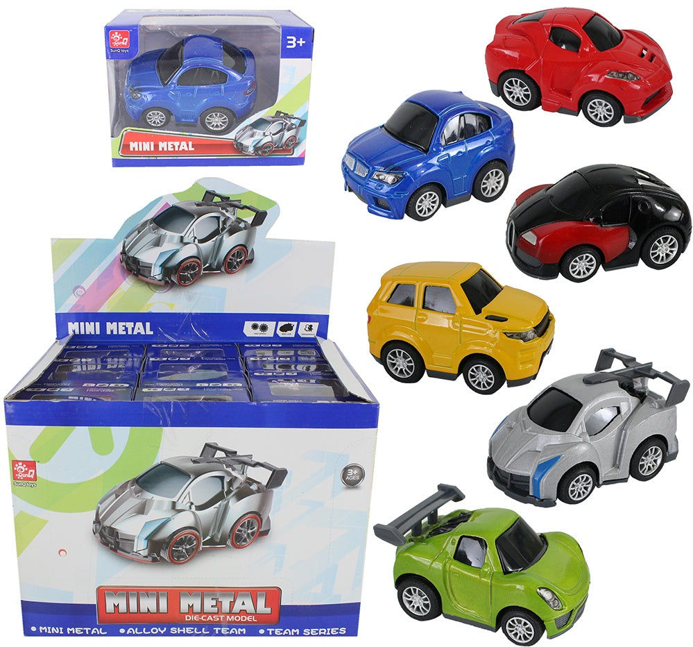 candytoys.ch Rennwagen METALL 6-fach sortiert in Box ca 9,5x6,5x5,5cm candytoys.ch Switzerland