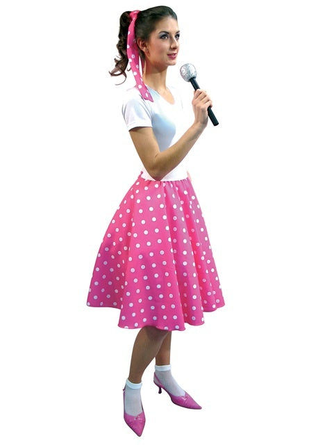 candytoys.ch Rock'n-Roll-Rock, pink mit Haarband Größe: 40/42 candytoys.ch Switzerland