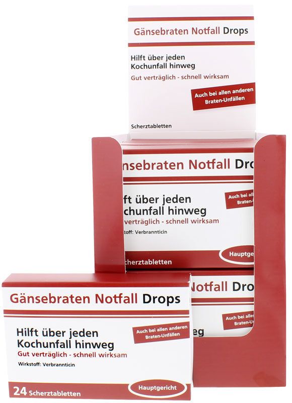 candytoys.ch Scherztabletten Gänsebraten Notfall Drops