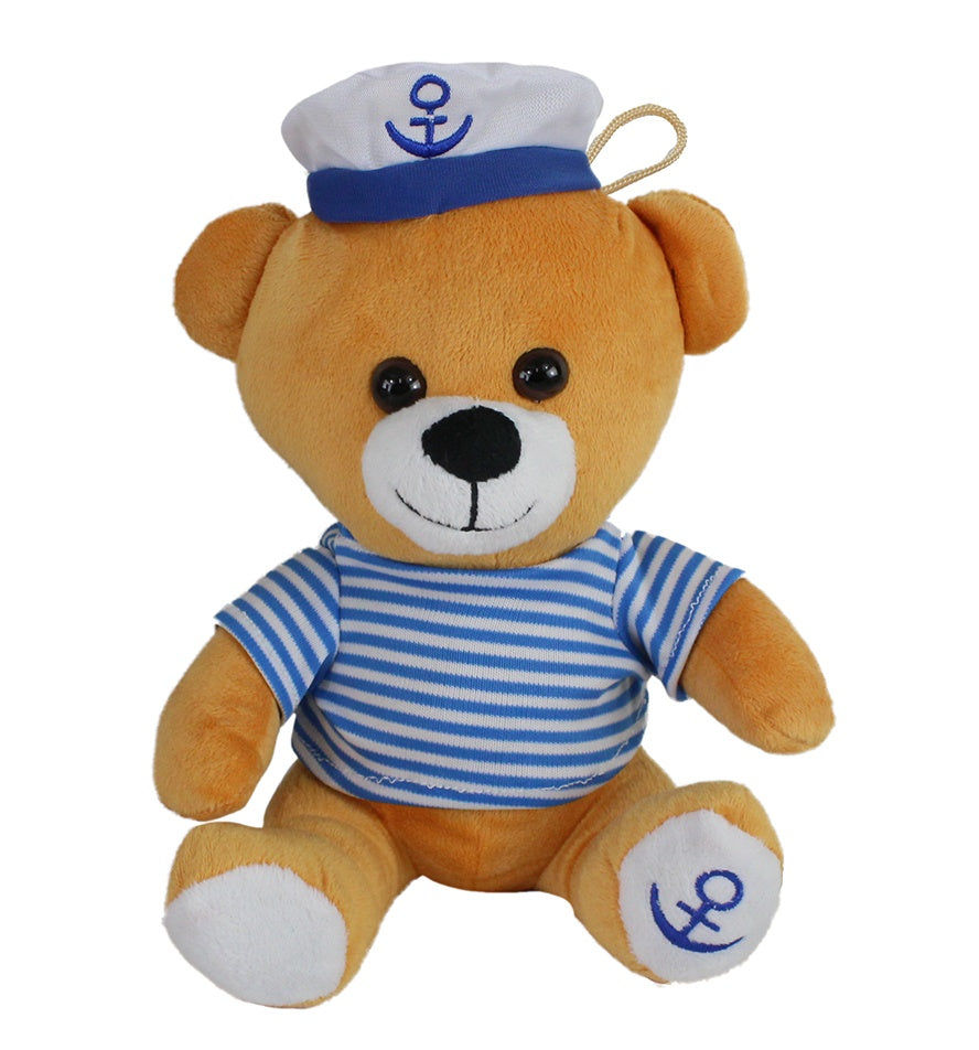 candytoys.ch Seebär Kuddel mit Ringelshirt und Kapitänsmütze ca 25 cm candytoys.ch Switzerland