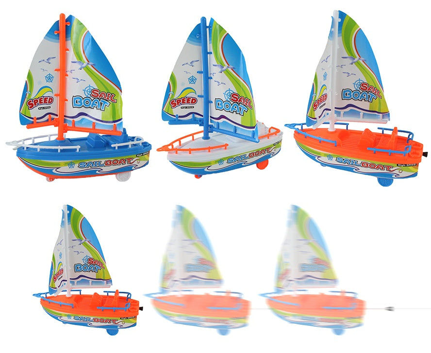 candytoys.ch Segelboot aufziehbar 3-farbig sortiert - ca 20cm candytoys.ch Switzerland