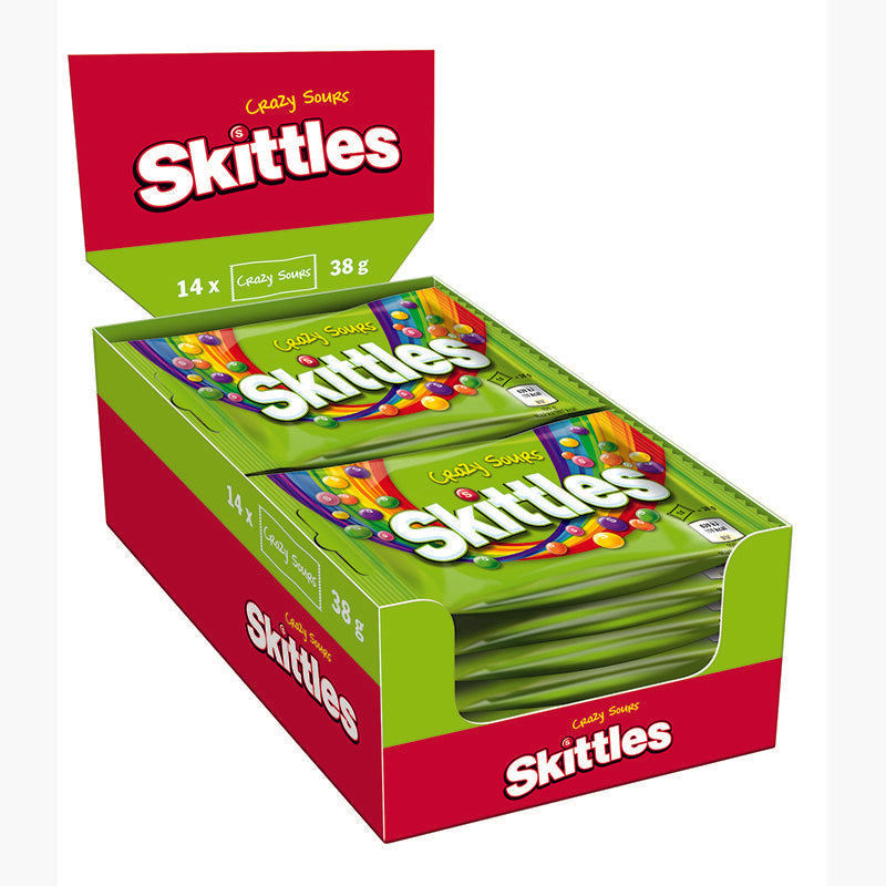 candytoys.ch Skittles  Crazy Sours 14x38g in der Box candytoys.ch Switzerland
