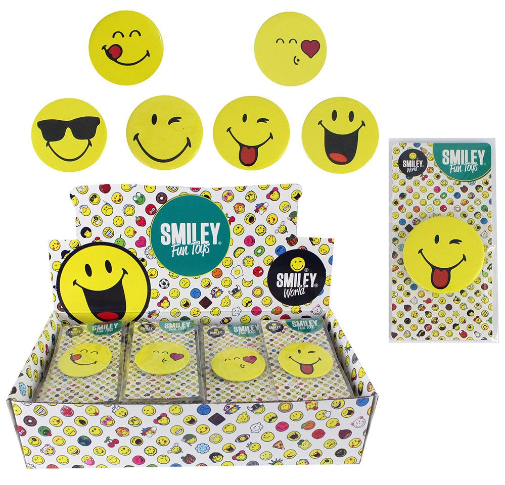candytoys.ch Smileyworld Pin Button 6-fach sortiert ca 4,5cm candytoys.ch Switzerland