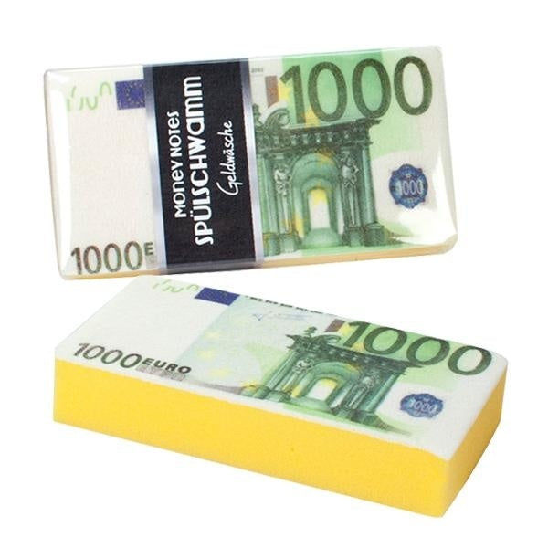 candytoys.ch Spülschwamm MONEY NOTES "Geldwäsche" ca 15,5 x 8 x 3 cm candytoys.ch Switzerland
