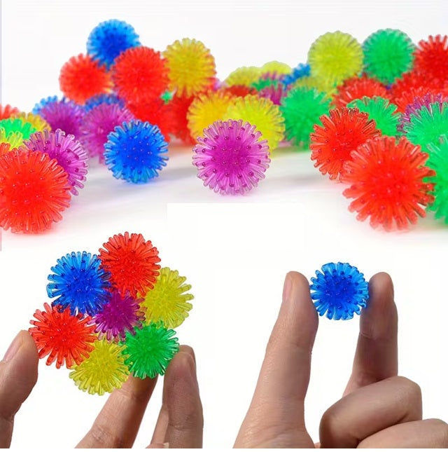 candytoys.ch Stacheliger Igelball, mehrfarbig, weiche Sensorikbälle für Kinder 1 Stück