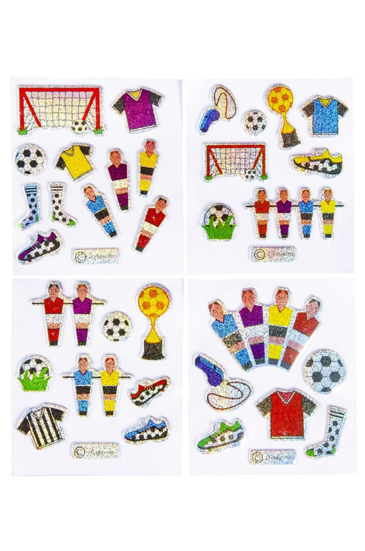 candytoys.ch Sticker Fussball 4 fach sortiert ca 11,5 x 7 cm candytoys.ch Switzerland