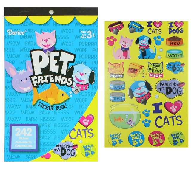 candytoys.ch Stickerbuch Tiere - ca 24x14,5cm candytoys.ch Switzerland