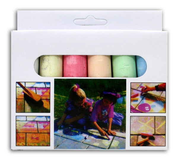candytoys.ch Straßenmalkreide 6 Stück in Box ca 13,5x14x2,5cm candytoys.ch Switzerland