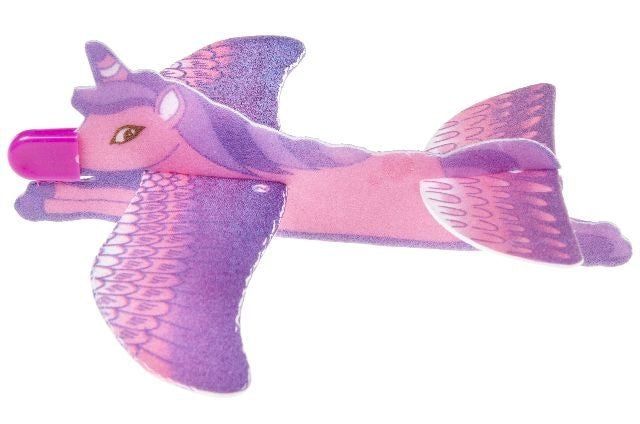 candytoys.ch Styroporflieger Einhorn ca 22x7 cm