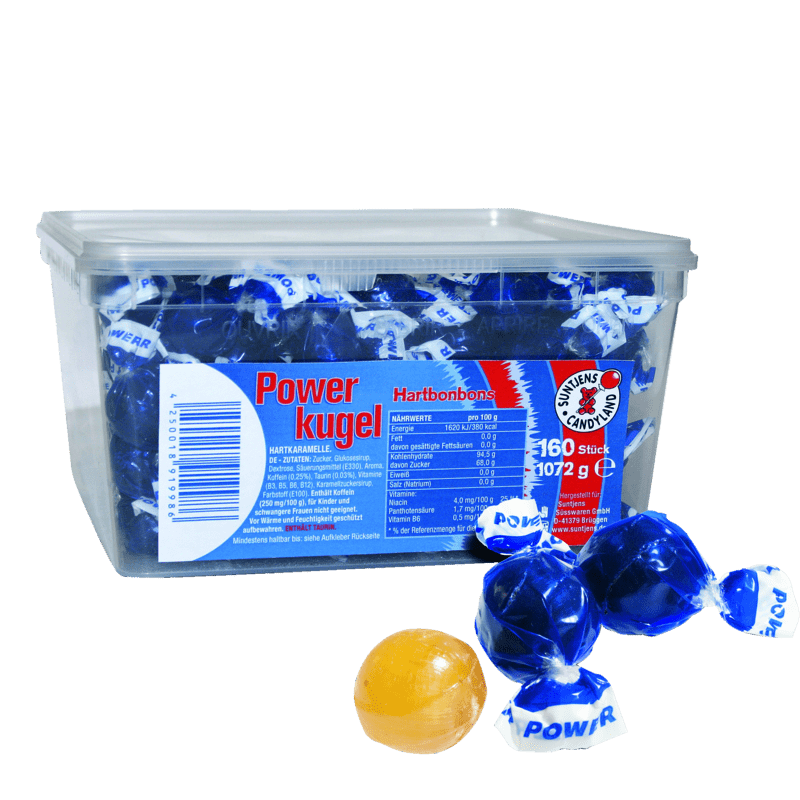 candytoys.ch Suntjens  Power Kugel  160 Stück in der Dose candytoys.ch Switzerland