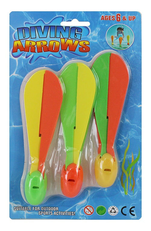 candytoys.ch Tauchpfeile 3er Set auf Karte ca 25,5x15,5cm candytoys.ch Switzerland