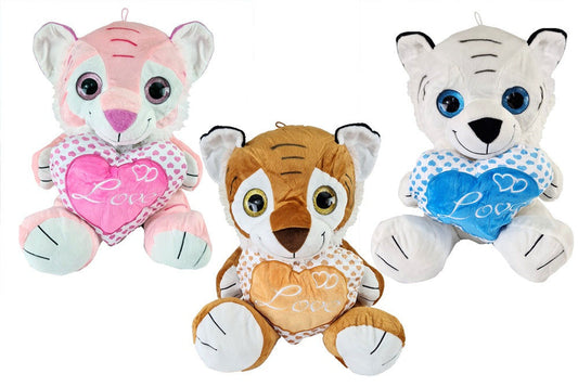candytoys.ch Tiger mit Herz 3-farbig sortiert ca 60 cm candytoys.ch Switzerland