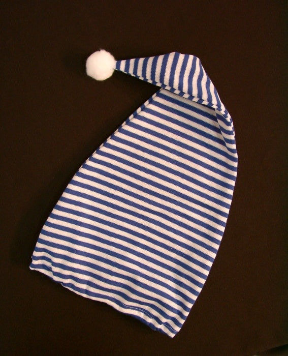 candytoys.ch Trikot-Zipfelmütze, blau/weiß candytoys.ch Switzerland