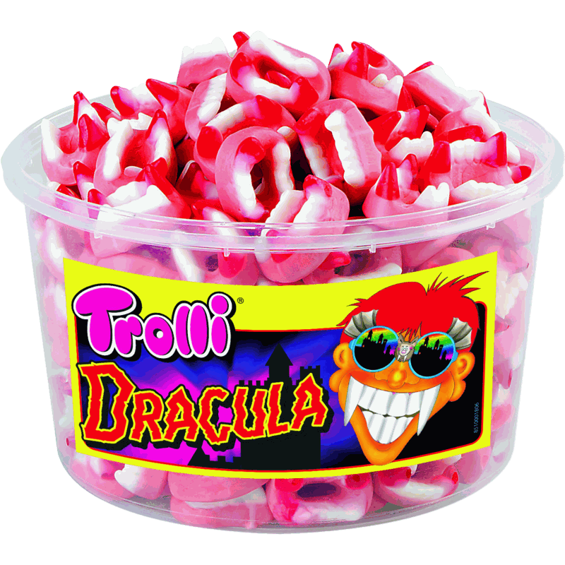 candytoys.ch Trolli  Dracula  150 Stück in der Dose candytoys.ch Switzerland