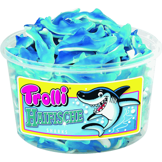 candytoys.ch Trolli  Haifische  150 Stück in der Dose candytoys.ch Switzerland
