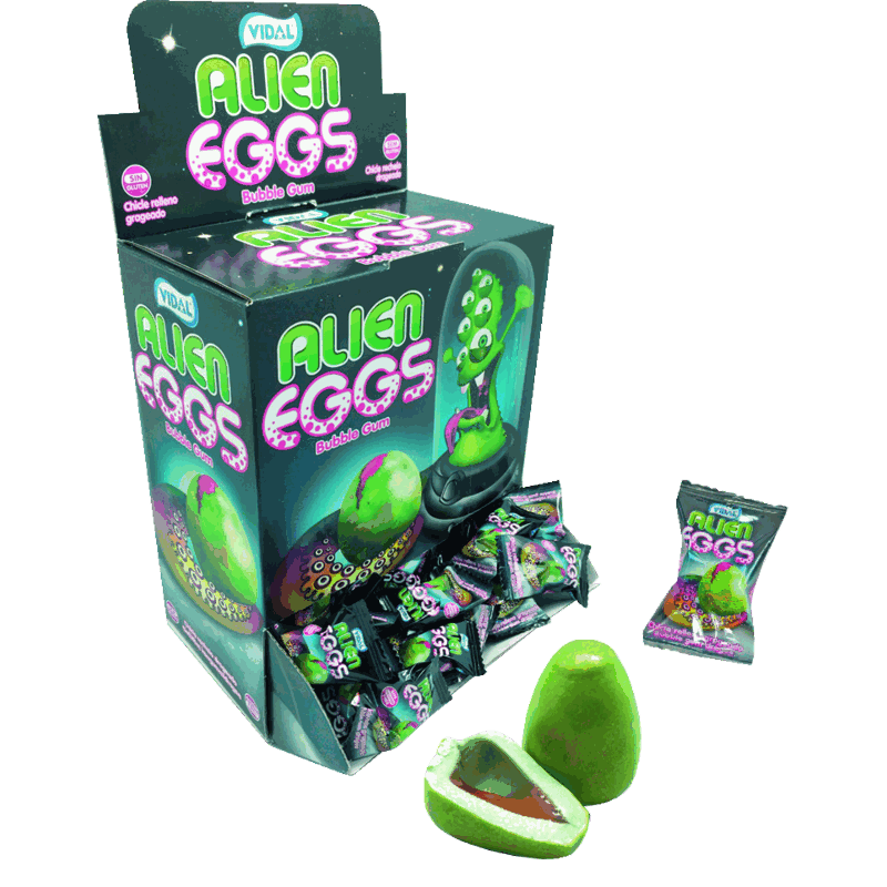 candytoys.ch Vidal Alien Eggs 200 Stück im Karton candytoys.ch Switzerland