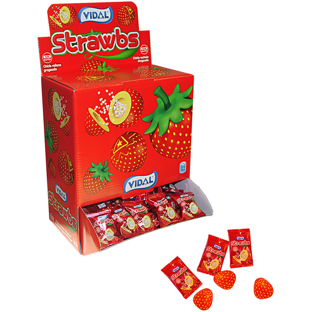 candytoys.ch Vidal Strawbs 200 Stück im Karton candytoys.ch Switzerland